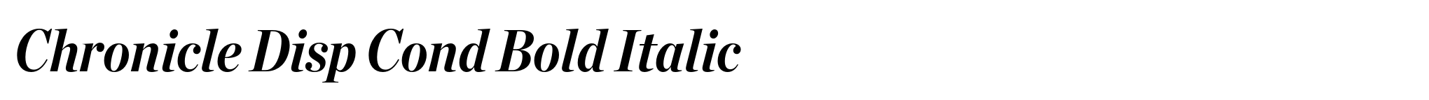 Chronicle Disp Cond Bold Italic image